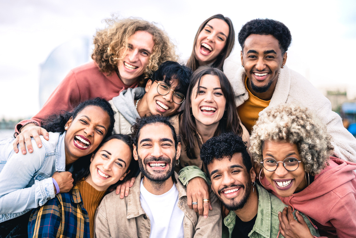 a group of volunteers