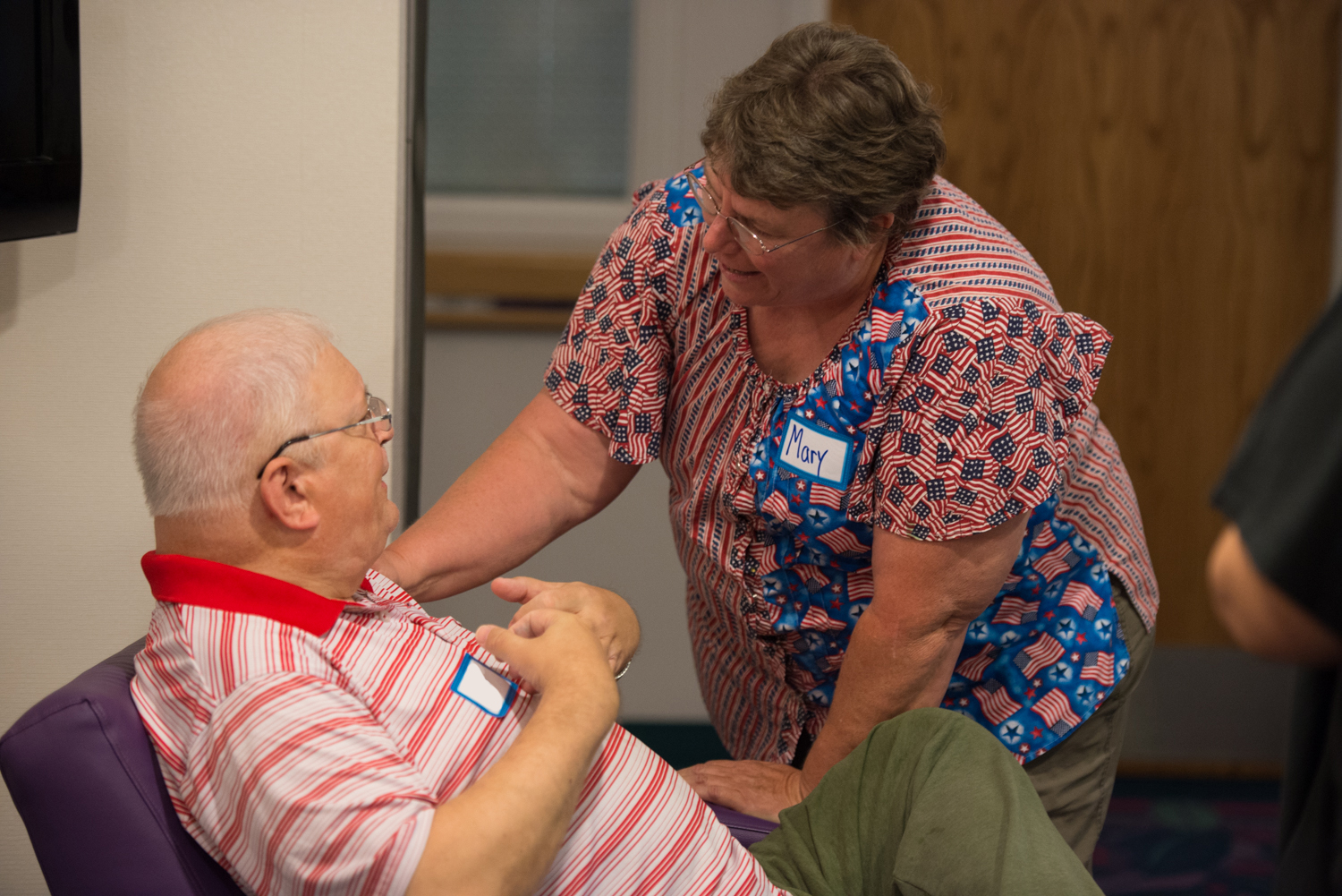 Companion volunteer with resident